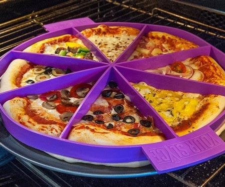 Customizable Pizza Slice Toppings Divider