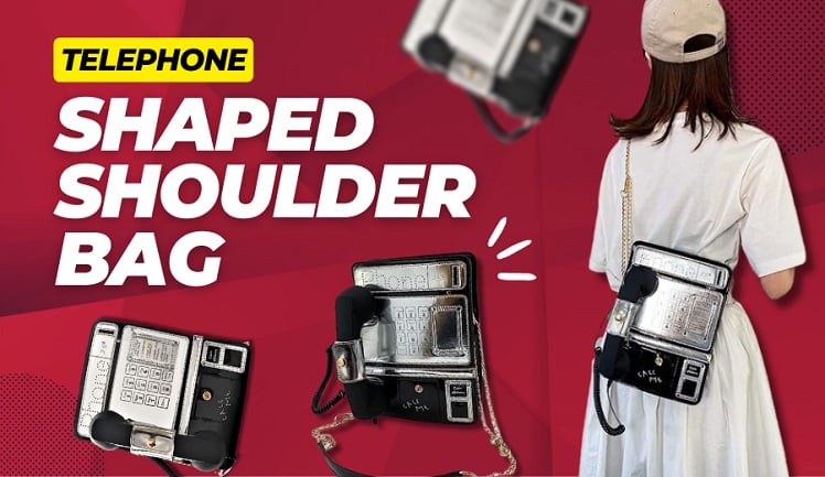 Telephone Shaped Shoulder Bag