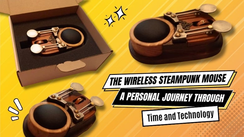 wireless steampunk mouse